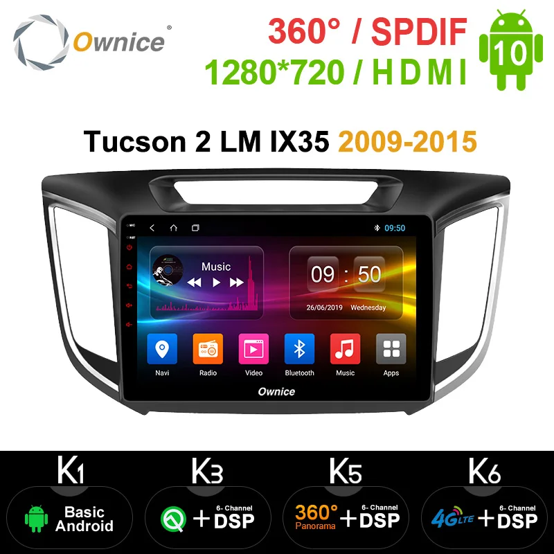 Автомагнитола Ownice 2 DIN Android 10 0 360 GPS навигация k3 k5 k6 для HYUNDAI IX25 2014 2015 2016 4G LTE DSP