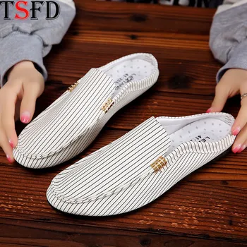 

Light Soft Men Loafers Fashion Male Sneakers Comfortable Canvas Shoes Men Slip-on Shoes Summer Simple White Walking Men Shoe Y18