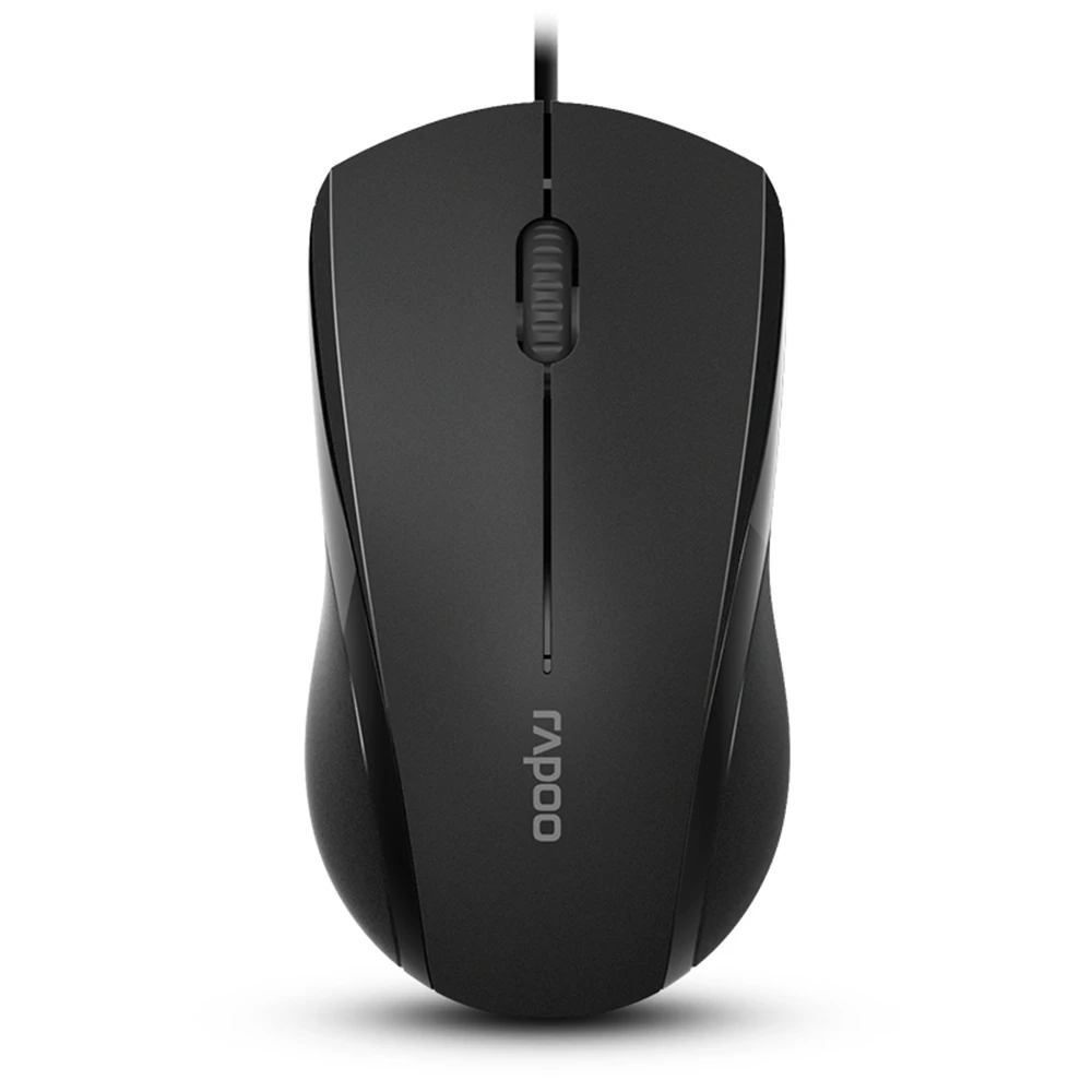 

New Rapoo N1200 Wired Silent Mouse 1000DPI Optical USB Gaming Mouse for Macbook Laptop Computer