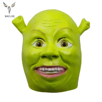 

Waylike Halloween Decoration Shrek Masks Holiday Carnival Interesting Party High Quality Latex Mask Halloween Gift