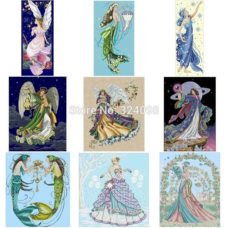 Angel beauty patterns Counted Cross Stitch 11CT 14CT DIY Chinese Cross Stitch Kits Embroidery Needlework Sets