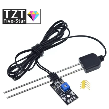 

Soil Moisture Detector Module Soil Humidity Sensor Meter Hygrometer Water Tester Corrosion Resistance Probe DC 3.3-12V