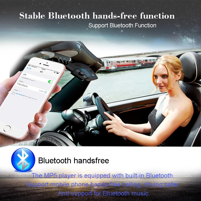 Автомобильный StereoVehicle блоки gps оборудование Bluetooth универсальный 7-ми дюймовый 2Din автомобиль радио одновременное подключение двух телефонов USB/TF/AUX MP5 MP3/MP4-плееры