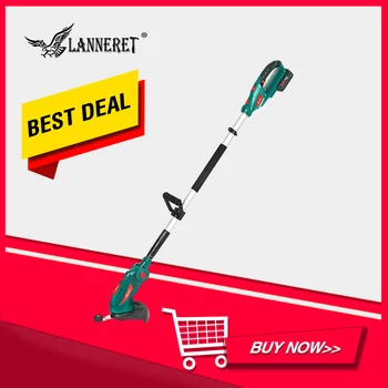 

LANNERET 20V Cordless Grass Trimmer With 2.0Ah Battery And Charger Household Grass Cutter