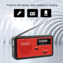 Аварийный фонарик Ручной радио солнечной энергии банк Fm Am Noaa радио с телефоном зарядное устройство для наружной рыбалки кемпинга