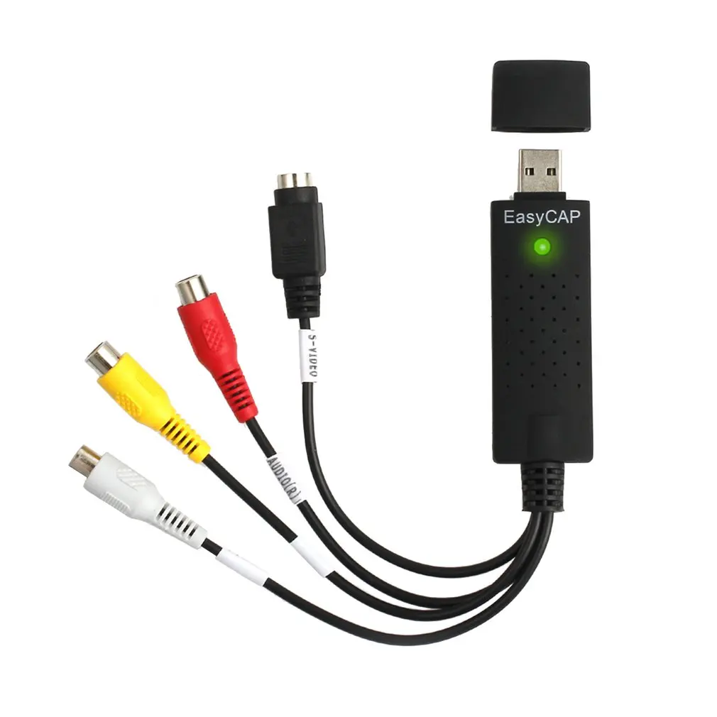 USB 2 0 конвертер VHS в DVD конвертирует Аналоговое видео цифровой формат аудио карта