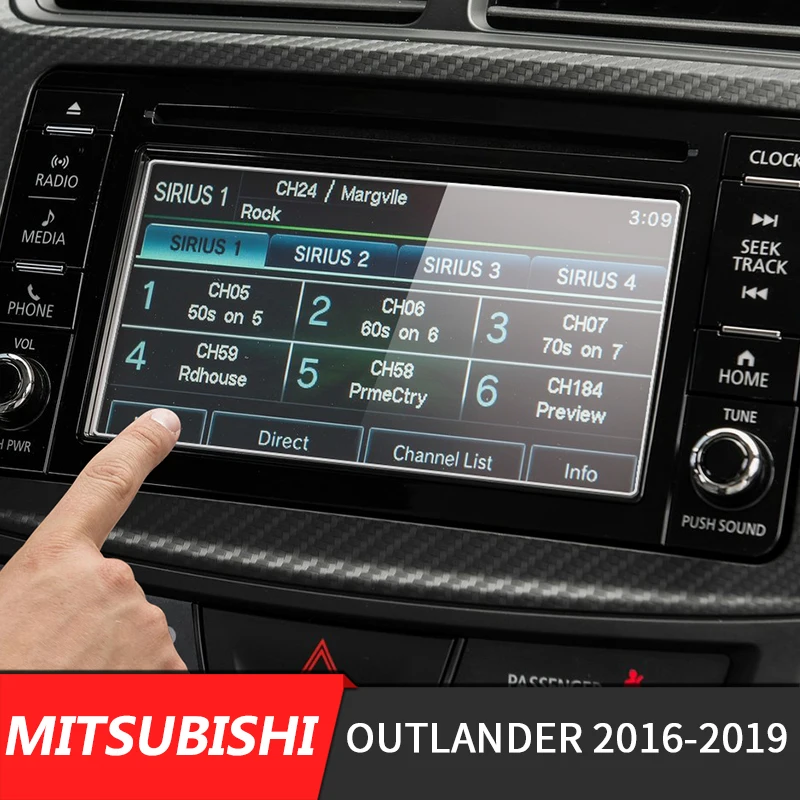 Стальная Защитная пленка для автомобильного навигатора 152x85 мм с GPS Mitsubishi Outlander