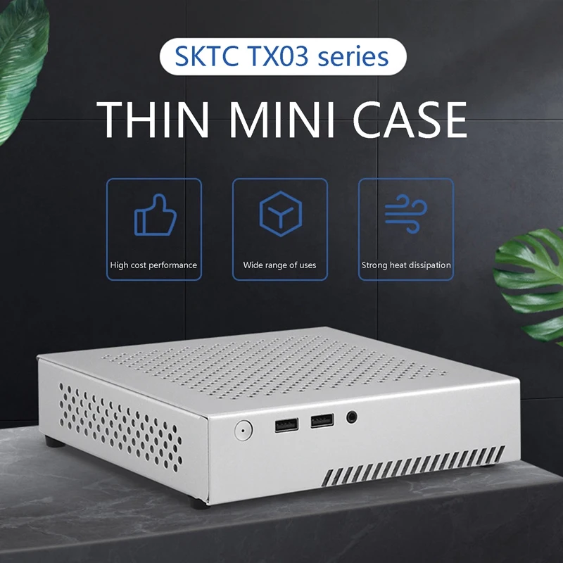 TX03 Mini ITX Case Computer Chassis HTPC Host USB2.0 Enclosure Desktop | Компьютеры и офис
