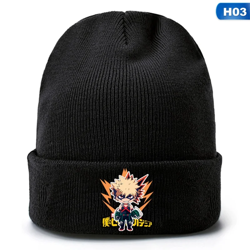 Аниме Boku No Hero Academy мужские шапки теплые вязаные шапки Шляпы для косплея шапочка унисекс