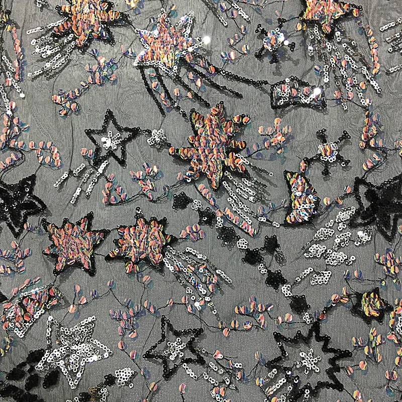 GLace 1Y/Лот стиль Звезда Блеск Сетки Швейные Блестки Ткань двора женское платье материал, аксессуары для поделок TX1550