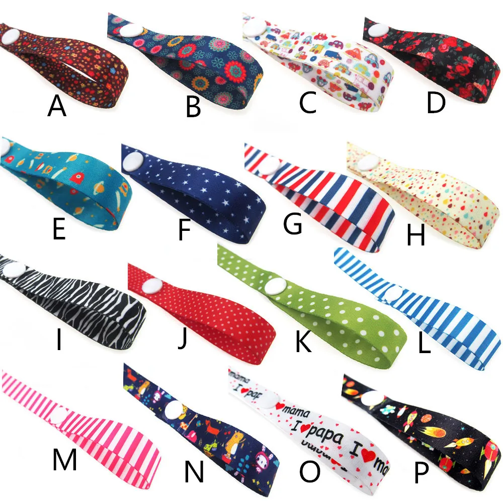 

16 Colors New Baby Pacifier Clip Anti-Drop Hanger Belt Holder Toys Stroller Strap Fixed Car Pacifier Chain