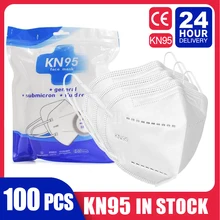 FFP2 Protective Mask 5- layer Mouth Mask FFP2 Approved CE Mascarillas FFP2 Mask Safety Masks from короновируса 100 24h shippng