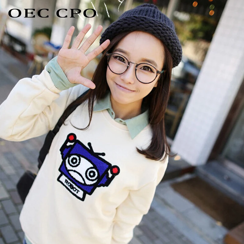 OEC CPO New Fashion Women Glasses Frame Men Eyeglasses Frame Vintage Round Clear Lens Glasses Optical Spectacle Frame O413
