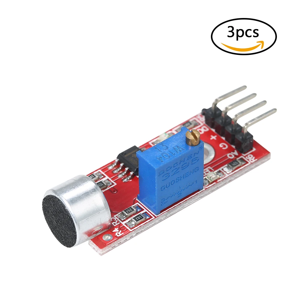 3pcs Mini High Sensitivity Microphone Sound Sensor Module Voice Sensor Detection Module For Arduino 
