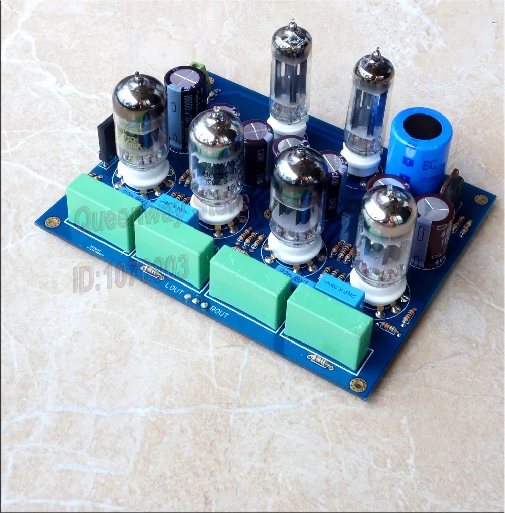 

12AU7/12AX7*4+6Z4 vacuum Tube preamplifier Reference Marantz 7 Circuit finished board kit
