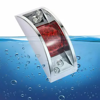 

2pcs 12LED Fender Side Marker Lights Clearance Trailer Sealed Chrome Amber + Red IP65 Waterproof And Dustproof