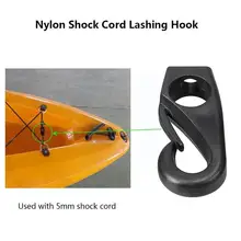 10pcs/set Plastic Elastic Rope Hook Sailing Clips Accessories Plastic Bungee Canoe Marine Line Loop Kayak Shock Hook Raftin G4d7