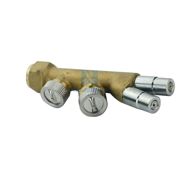 M14*1.5 Copper Nozzle Wide Washing Range 4 Head Fruit Trees Spray Guns Adjustable Automatic Mist Sprayer Fan-shaped Sprinklers