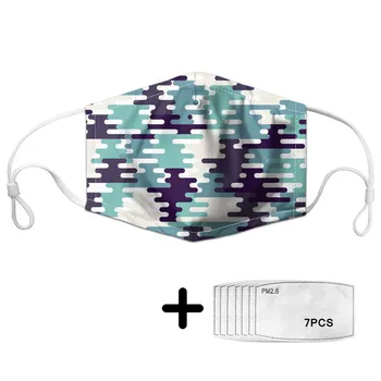 

Fashion Camouflage Printing Winter Mask Men Women Protective Face Masks Filter Cool Teenager Dustproof Mask Apparel Accessories