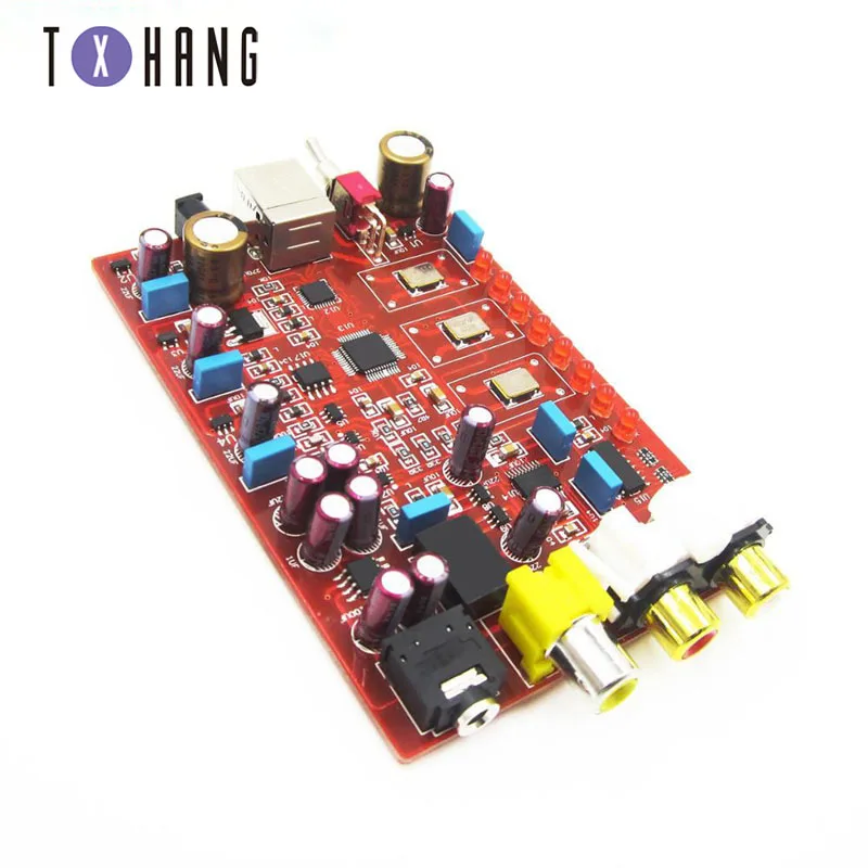 

XMOS+ PCM5102 + TDA1308 USB decoder board USB in Coaxial RCA Headphone Output