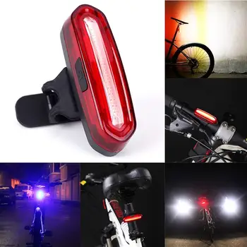 

Mountain Bike Safety LED Light Waterproof Lamp Warning Tail Flashlight LED Light Bicycle Accessory COB LED Light