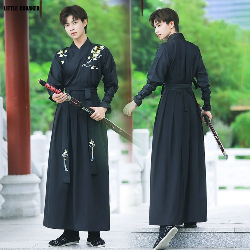 Chinese Ancient Costume Plus Size Hanfu Male Antiquity Knight Scholar Cosplay Female Chinese Suit Man Oriental Clothes