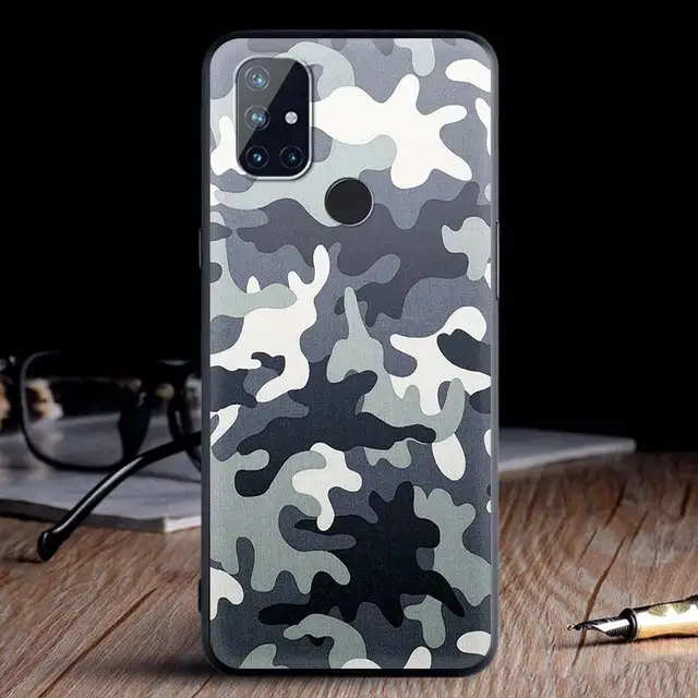 For OnePlus 8 Nord 7Pro Case For One Plus Z N10 5G 8T 7 Pro n100 7T 6T Full Protection Soft Phone Cover Camouflage Pattern Army B12