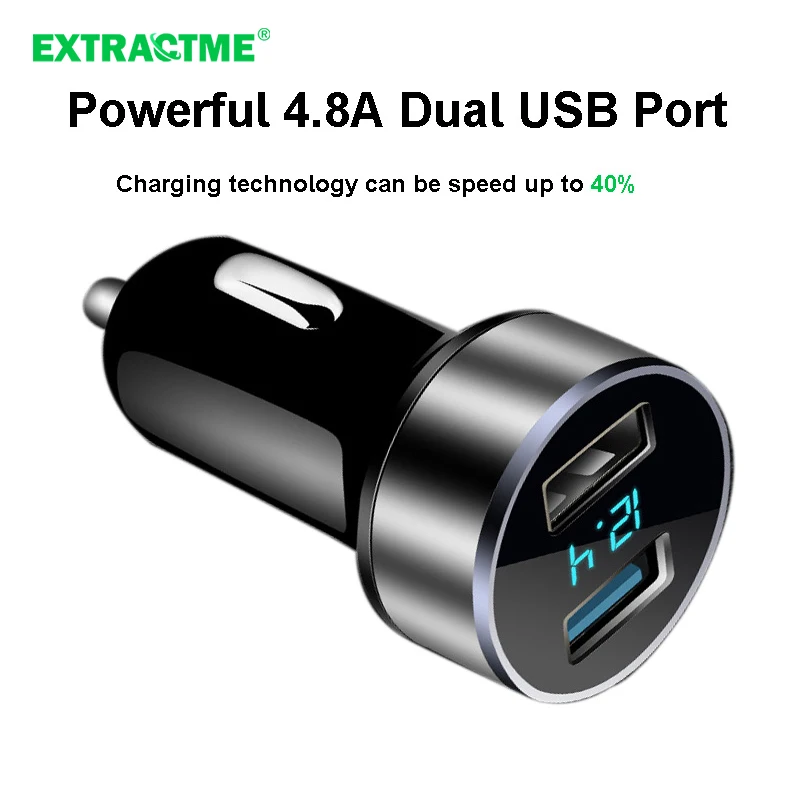 Автомобильное зарядное устройство с двумя USB-портами 5 А 12-24 В | Автомобили и
