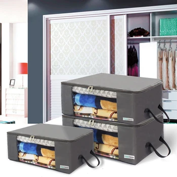 

S/M/L Oxford Cloth Quilt Storage Bag Moisture-resistance Container Bag For Household-Blanket Clothes Bedding Pillows