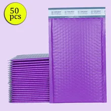 

Gift Packaging 50pcs18x23CM Purple Packaging Padded Pearl Envelope Bag For Bubble Envelope Mailer Office For Self Bag