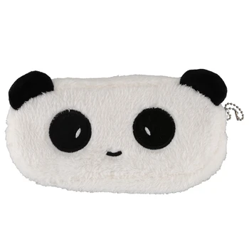 

Kids Cartoon Pencil Case Plush Large Pen Bag Cosmetic Makeup Cartoon Storage Bag panda