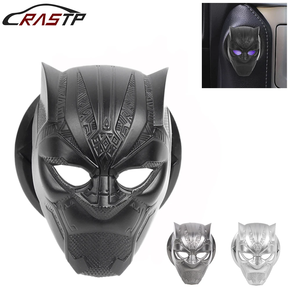 Black Panther Car Interior Engine Ignition Start Stop Push Button Switch Button Cover Trim Sticker 3D Car Interior Accessories