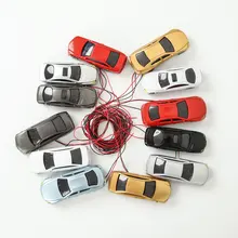 Coche de juguete con iluminación Led, modelo de 12V, para armar paisaje de la calle, escala 1:75-200