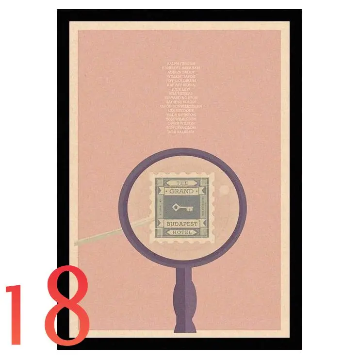 Идеальный JL Grand Budapest отель винтажные Плакаты для домашнего декора крафт-бумага высокого качества плакат стикер стены BDLS01 - Цвет: Тёмно-синий