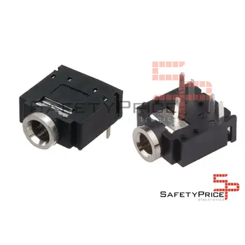 

2x Jack stereo 3.5mm female connector chassis 5P jack audio PCB stereo