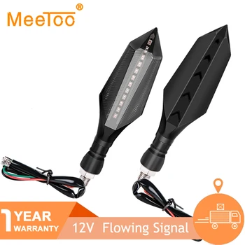 

1pc Electric Motorcycle Accessories 12V Led Motorcycle Turn Signal Light Flashing Flowing Water Indicator Lamps Brake Tail Light