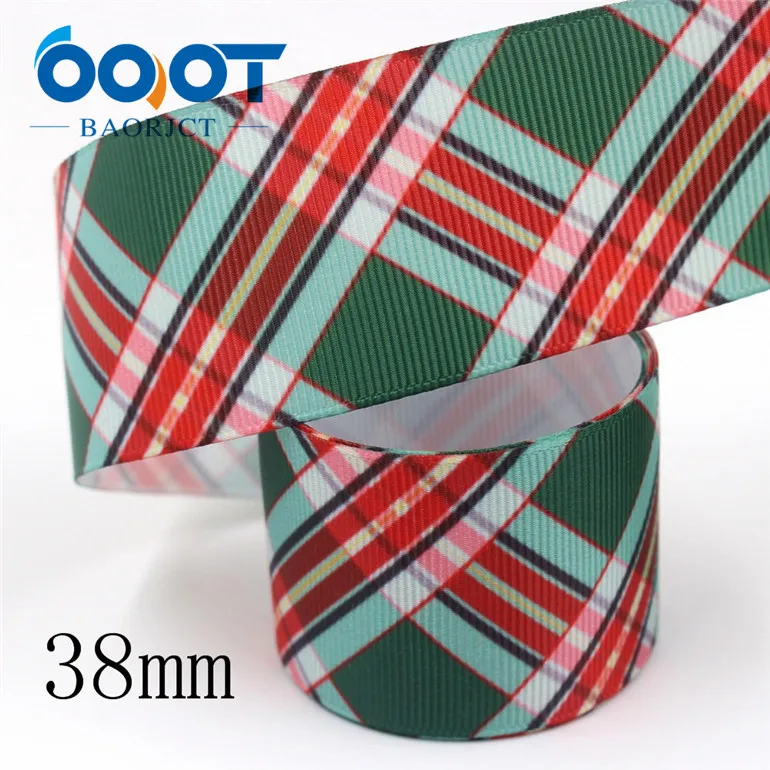 OOOT BAORJCT I-19809-1873, 38 мм 10 ярдов мультфильм термотрансферные печатные корсажные ленты, ленты ремесла, лук крышка DIY аксессуары - Цвет: I-19809-1878