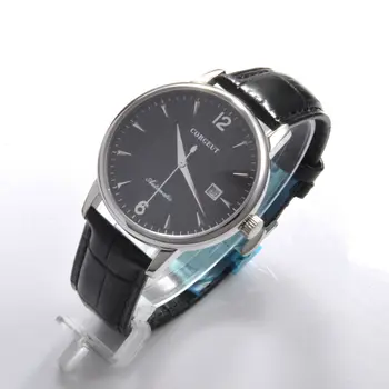 

corgeut 40mm miyota8215 automatic watches men mechanical wristwatches date sapphire glass waterproof 316L ss fashtion mens watch