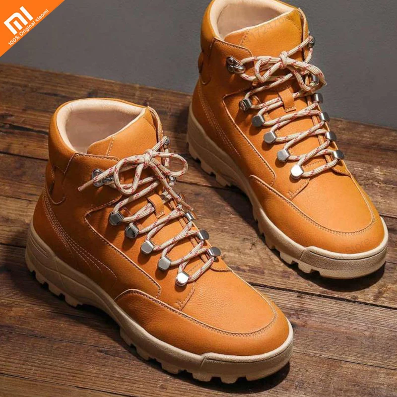 Xiaomi/рабочие ботинки для спорта и отдыха; модная мужская обувь в стиле ретро; мужская обувь на нескользящей подошве