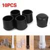 10Pcs Transparent Table And Chair Leg PVC Round And Square Caps Foot Cover Non-slip Furniture Floor Protector Pads Home Decor ► Photo 3/6