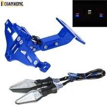 Регулируемый угол мотоцикла алюминиевая рамка номерного знака Для MV Agusta Brutale 675 800 SUZUKI GSR750/GSX-S750 GSXR1000