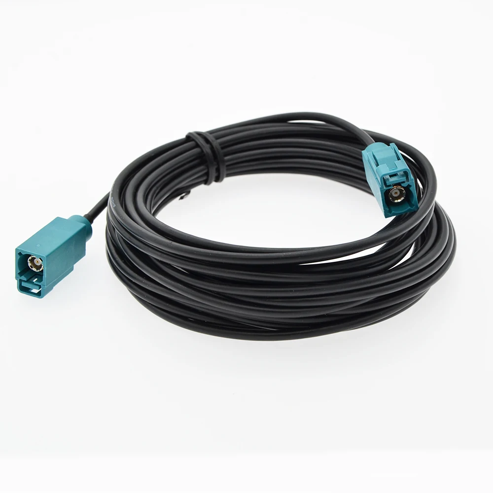 BEVOTOP 1PCS RG174 Coax Cable FAKRA Z Female to Female Jack Adapter Auto Car Navigation GPS Antenna Extension Pigtail Coax Cable