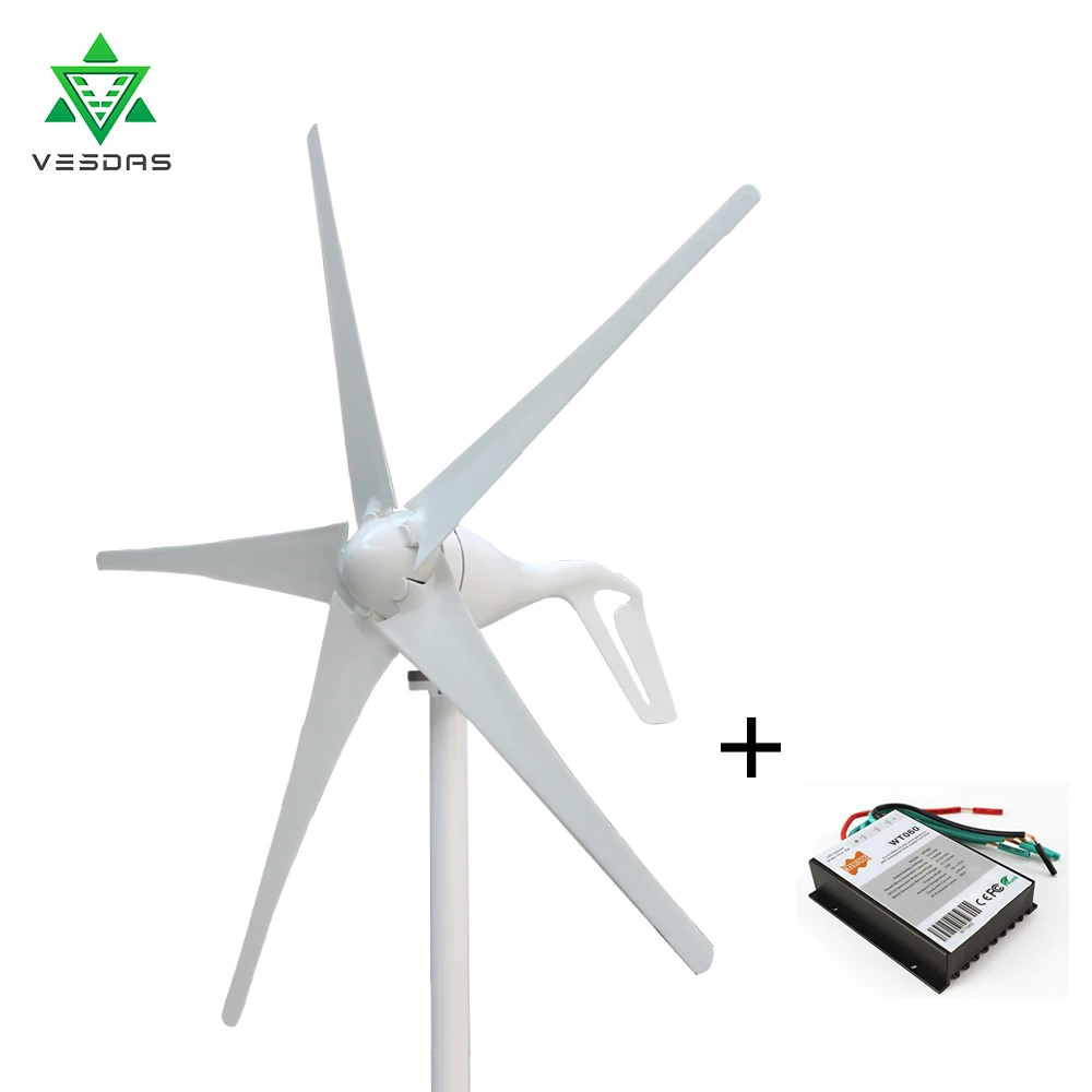 

2019 Wind Turbine Controller Generator 400W 12V Mini Small Windmill 3/5/6PCS blade Wind Generator Charge for Marine Home