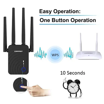 

NEW 2.4G 5G Wifi Signal Extender Wireless Signal Extension Router Repeater AP Mode Wifi Booster Amplifer