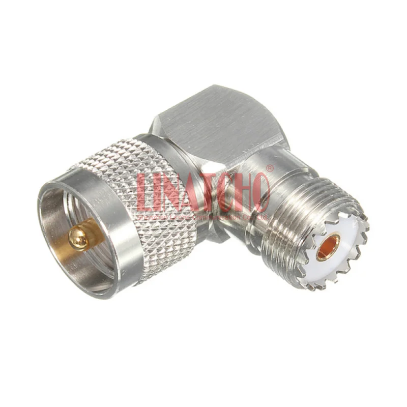 50 ohm Brass PL259 Male to SO239 Female UHF M Right Angle Converter 90 Degree L Connector ugreen 20119 usb a 3 0 female to female adapter aluminum extension connector usb 3 0 coupler female converter support 5gbps data transfer speed