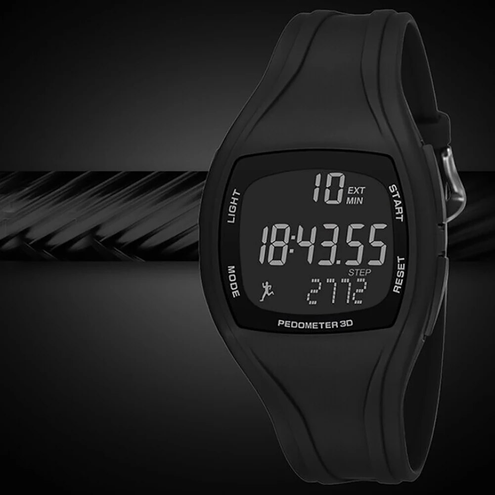 3D шагомер Будильник хронограф montre многофункциональные jam tangan pria мужские цифровые наручные часы водонепроницаемые новые Mas-culino Fashion Me