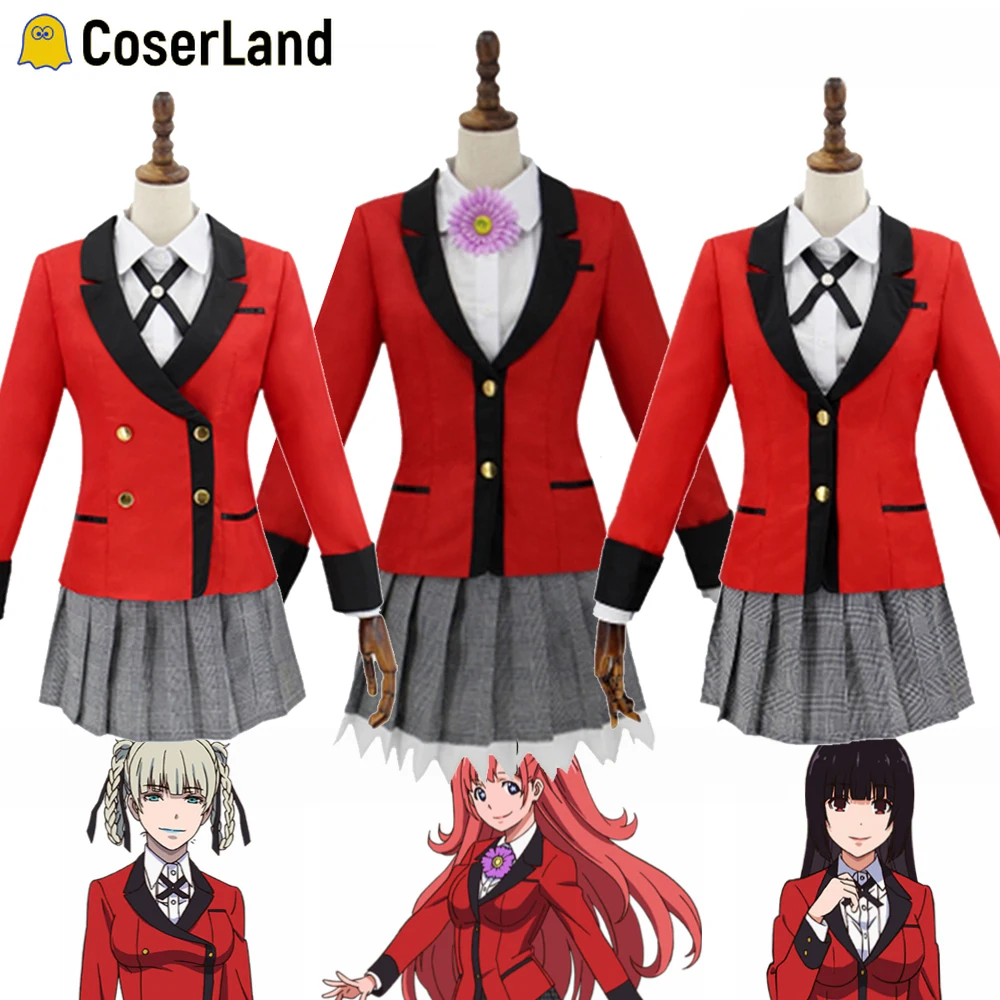 Костюм для косплея девушек Kakegurui полный комплект костюма на Хэллоуин кирари