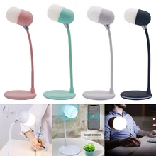 Светодиодный настольный светильник с трехскоростной цветовой температурой, беспроводной bluetooth-динамик, используемый в качестве беспроводной зарядки и настольной лампы для сна N