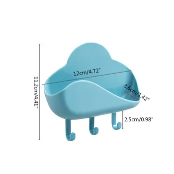 

Unique Cloud Shaped Storage Rack Nail Free Wall Mounted Hook Key Hair Pin Holder K1MF