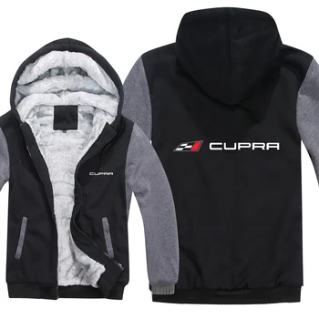 

Winter Cupra Hoodies Men Fashion Coat Wool Liner Jacket Thicken Cupra Sweatshirts Hoody Mans Coat HS-064